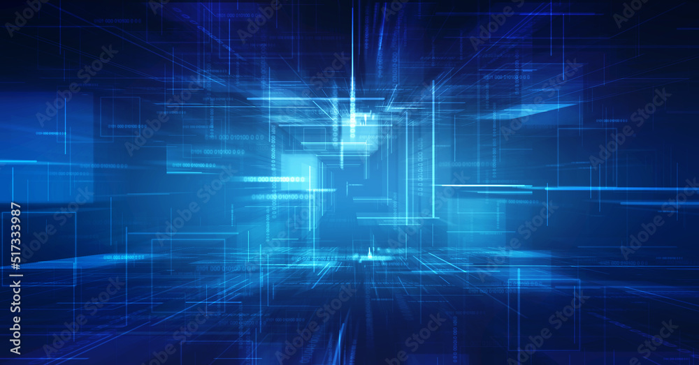 Digital Abstract technology background, Binary Code Background, cyber ...