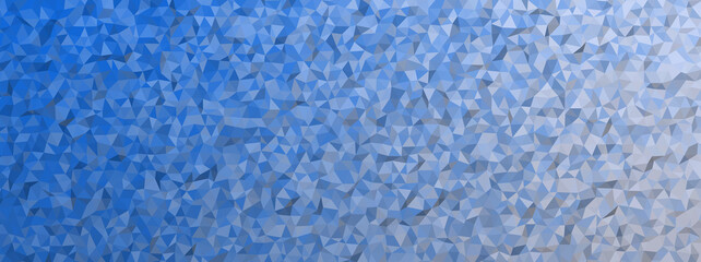 Poster - Abstract low poly blue color gradient background stock photo.