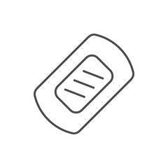 contraceptive patch line outline icon
