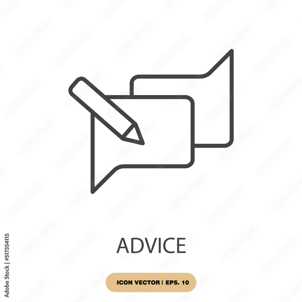 advice icons symbol vector elements for infographic web Stock Vector ...