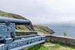 A cannon, part of the Queen's Battery in St. John's, Newfoundland, points out towards the Narrows and the Atlantic Ocean in defense of the harbour.