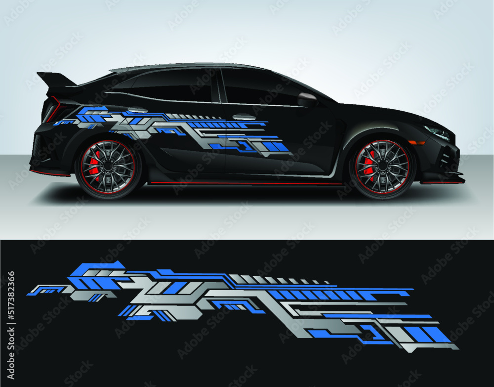 Modern Racing Decals Vinyl sticker Decals set for Car truck mini bus modify Motorcycle ...