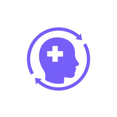 Sticker - Rehab or recovery icon on white