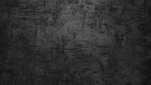 Black Or Dark Gray Rough Concrete Stone Texture Background