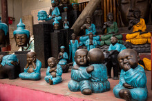 Statues Of Small Indonesian Souvenirs In Bali