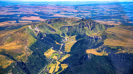 Wall Mural - auvergne puy de sancy puy de dome in french massif central mountains