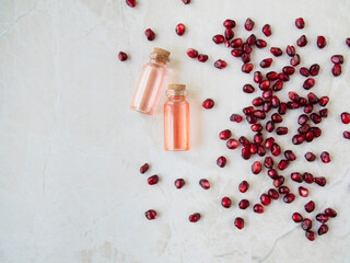 Wall Mural - Pomegranate Seeds and Extract