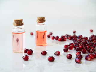 Wall Mural - Two Bottles of Pomegranate Extract