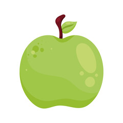 Sticker - green apple fresh fruit