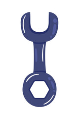 Sticker - blue wrench key tool