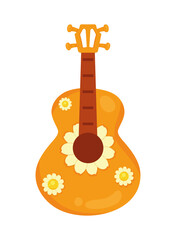 Sticker - guitar hippie style