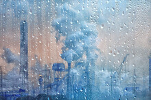 Acid Rain Industry Nature Pollution Carbon Footprint Background