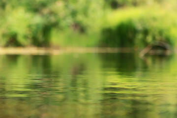 Wall Mural - water green eco background abstract
