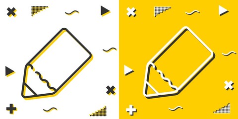 Poster - pencil line icon. Simple outline style.pencil linear sign. Vector illustration isolated on white background. Editable stroke EPS 10