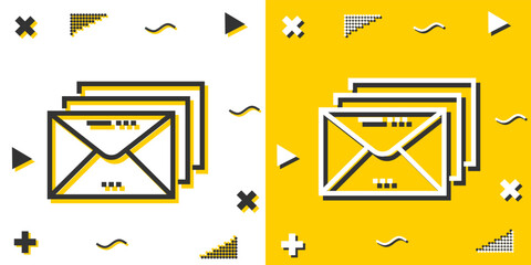 Poster - email line icon. Simple outline style.email linear sign. Vector illustration isolated on white background. Editable stroke EPS 10