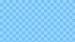 Leinwandbild Motiv cute blue checkers, gingham, plaid, aesthetic checkerboard pattern wallpaper illustration, perfect for wallpaper, backdrop, postcard, background for your design