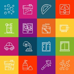 Poster - Modern thin line icons set of rent elements. Premium quality outline symbol collection. Simple mono linear pictogram pack. Stroke vector logo concept for web graphics