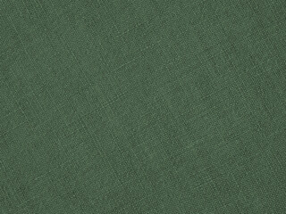 dark green woven surface closeup. linen textile texture. glamorous color fabric background. textured