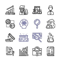Poster - analysis Icon Set with line icons. Modern Thin Line Style. Suitable for Web and Mobile Icon. Vector illustration EPS 10.