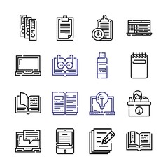 Poster - e Icon Set with line icons. Modern Thin Line Style. Suitable for Web and Mobile Icon. Vector illustration EPS 10.