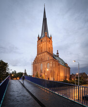 Katedra Szczecin W Nocy