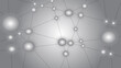 © Rizal - Illustrations and clipart. Network of lines connected by circles in grey color.