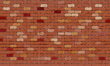 Orange Cartoon Brick Wall Background Pattern