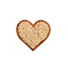 Sticker - Avena sativa - Oat flakes in the heart shaped bowl