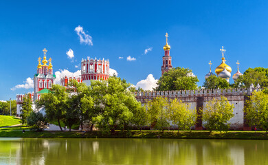 Wall Mural - Novodevichy convent view, Moscow, Russia