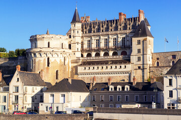 Wall Mural - Castle d’Amboise at Loire River, France. Old Royal chateau in Amboise city.