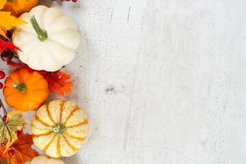 Wall Mural - pumpkin on table