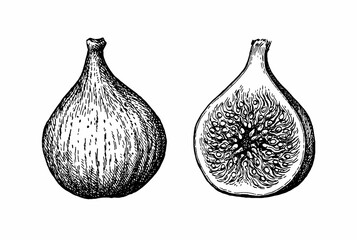 Canvas Print - figs ink sketch.
