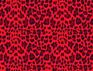 Pink leopard print vector animal skin texture