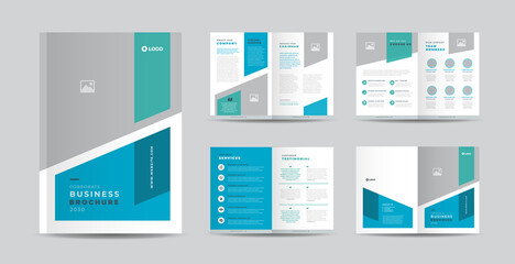 Wall Mural - Corporate Business Brochure Design or Annual Report and Company Profile or Booklet and Catalog Design Template