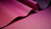 Ripple Purple And Pink Surface With Copy-Space. Trendy 3D Gradient Background.