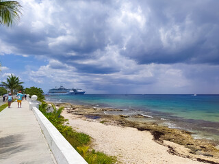 Wall Mural - Port in Puerta Maya - Cozumel, Mexico