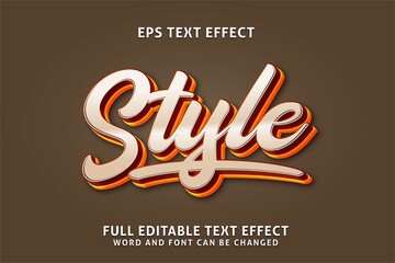 Poster - style 3d text effect premium vectors