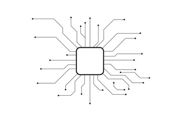 Leinwandbilder - Abstract futuristic circuit board Illustration, Circuit board with various technology elements. Circuit board pattern for technology background. Vector illustration