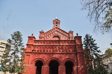 Sticker - The vintage church in Lahore, Punjab province, Pakistan