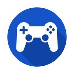 Poster - Modern game controller and shadow. Gamepad. Game battle. Vector.