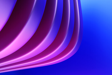 Poster - 3d illustration of a classic purple abstract gradient background with lines. print from the waves. m