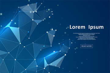 abstract polygonal space.