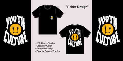 Poster - Youth culture typography streetwear theme design for premium tshirt vector clothing merchandise