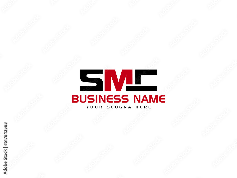 Premium SMC Logo Letter, Creative SM s m c  Logo Icon Vector With Colorful Three Letter Image Design For All Kind Of Use
