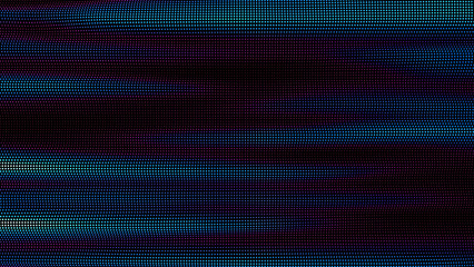 Poster - waves of colorful points. digital data splash of point array. futuristic smooth glitch ui element