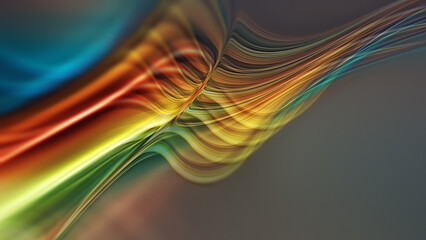 Canvas Print - abstract blurred rainbow lines
