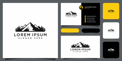 Wall Mural - mountain logo vector design template