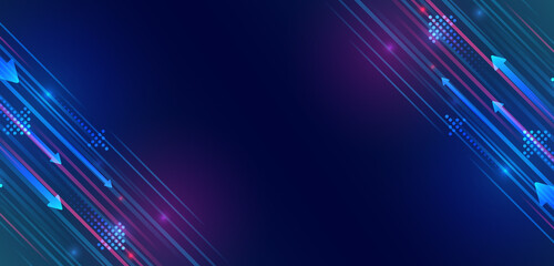 Wall Mural - modern high-tech background for presentations and websites. abstract background with glowing dynamic