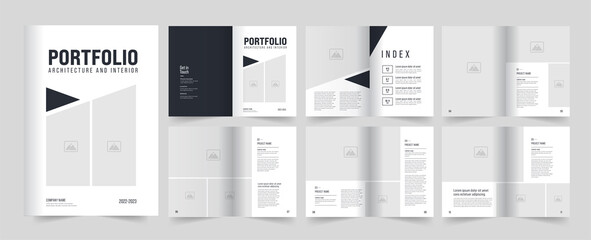Wall Mural - architecture portfolio interior portfolio design portfolio template design