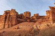 red rock formation in park, Charyn Canyon, Kazakhstan